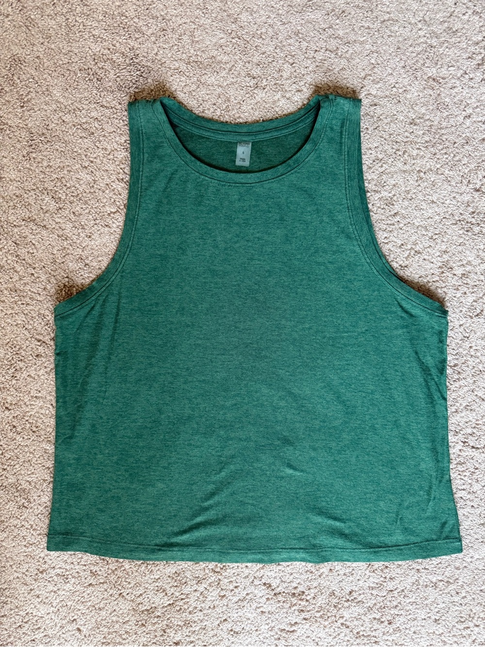 Beyond Yoga Forest Green Scoop Neck Tank